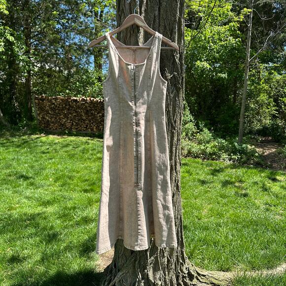 Rachel Comey Fervie Dress Brown Acid Wash Pomona Denim $595 NOWT Size 4 - Picture 12 of 16